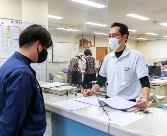 乗務員の安全運行を包括的に支援する体制がある会社です。